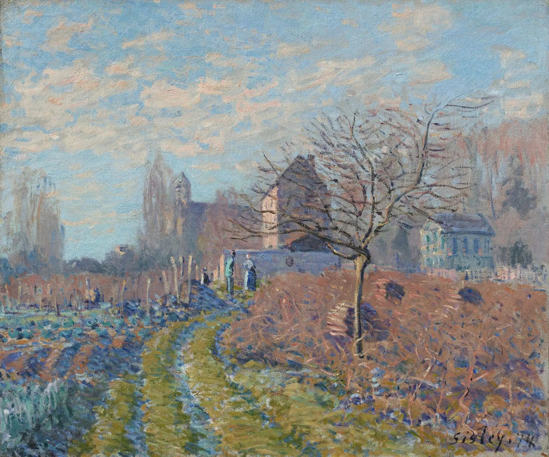 Biały szron, lato św. Marcina - Alfred Sisley