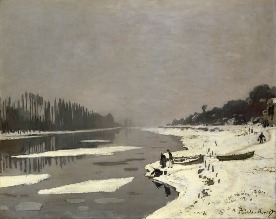 Lód w Bougival - Claude Monet