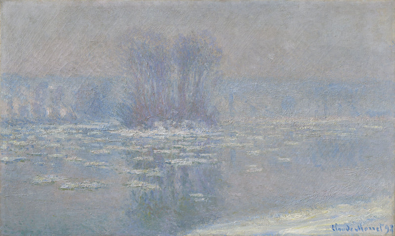 Kostki lodu w Bennecourt W1334 - Claude Monet