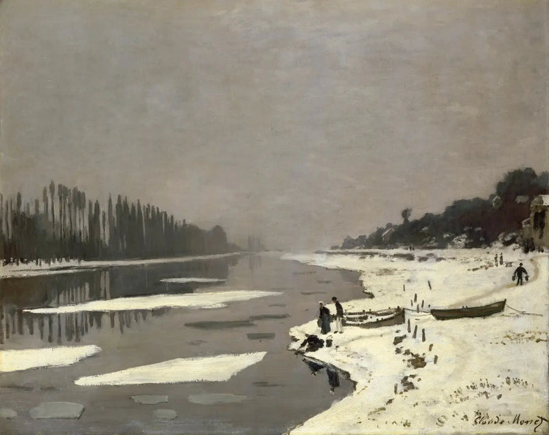 Kostki lodu w Bougival W105 - Claude Monet