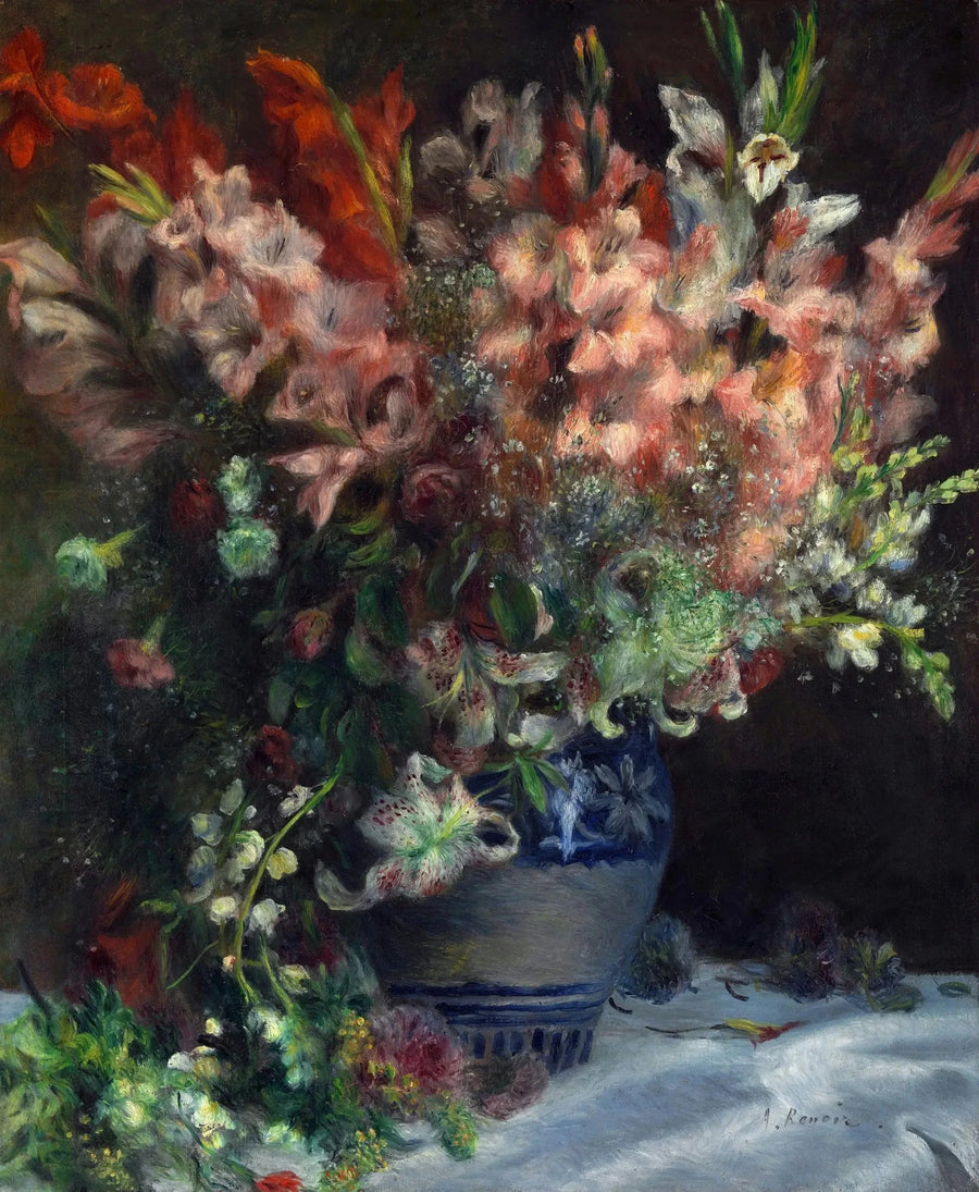 Gladiole w wazonie - Pierre-Auguste Renoir