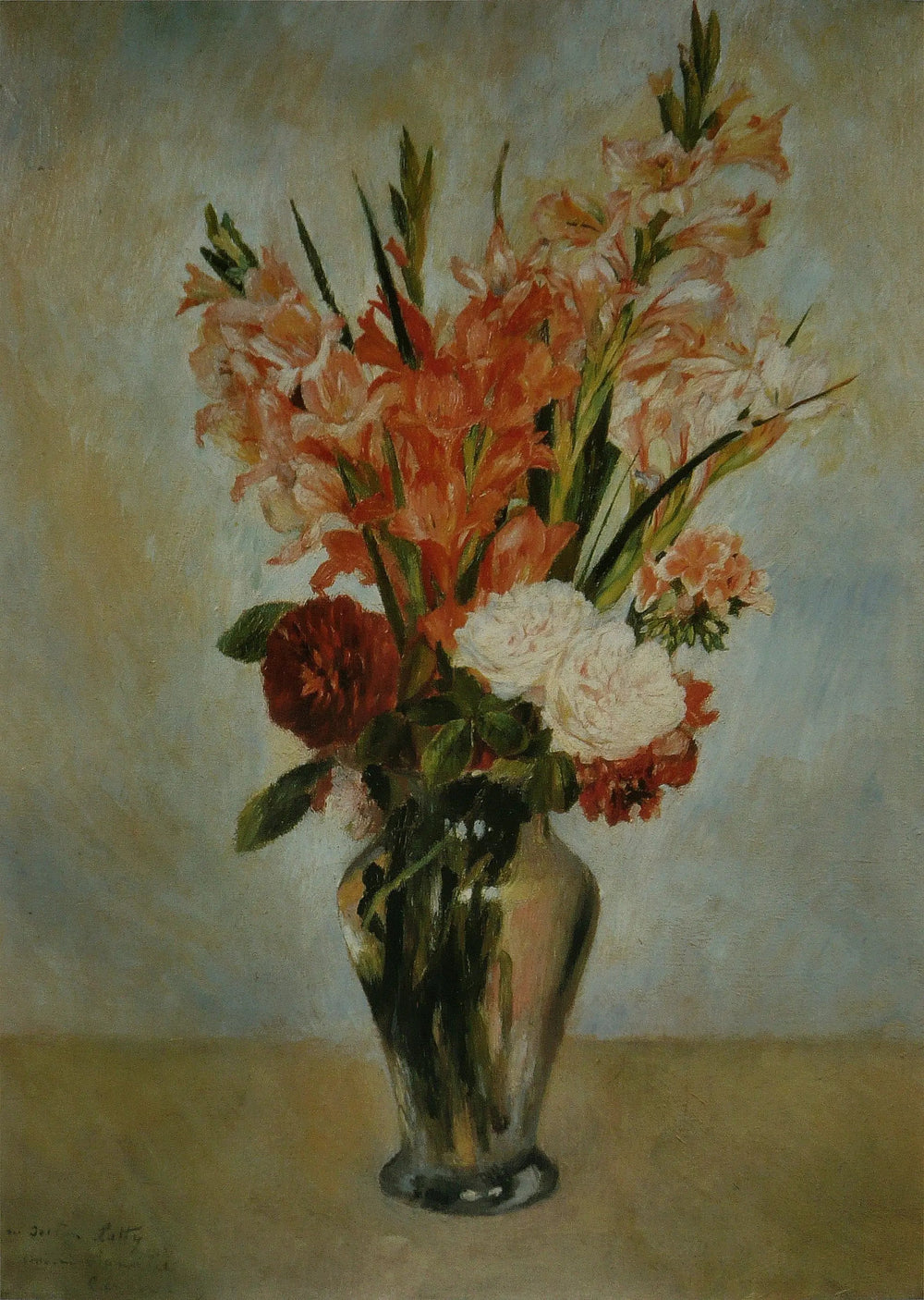 Glaïeuls - Pierre-Auguste Renoir image 1 reproduction d’œuvre d’art à l’huile