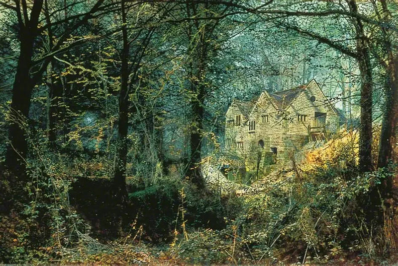 Chwała jesieni: Stara młyn - John Atkinson Grimshaw