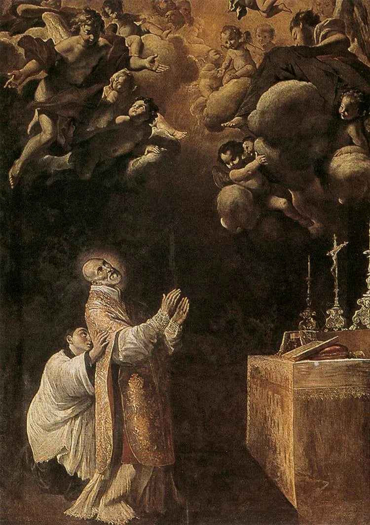 Chwała Sant'Andrea Avellino - Giovanni Lanfranco