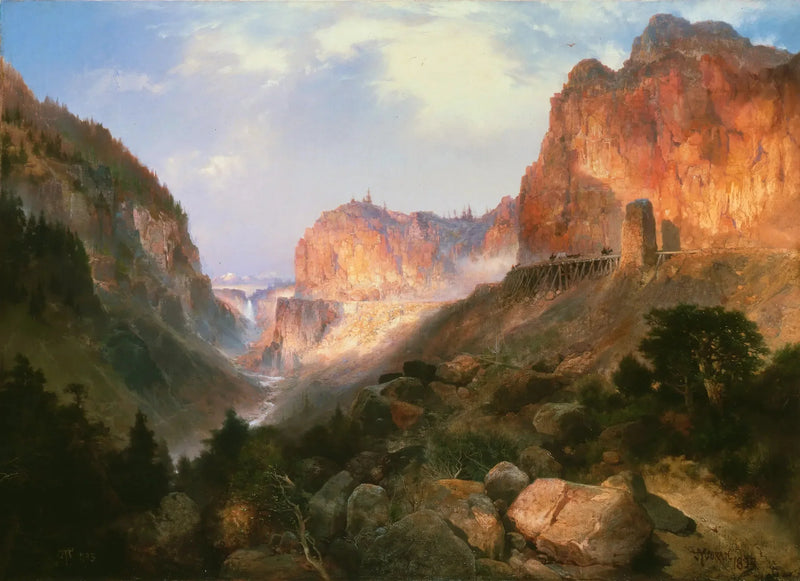 Złote Wrota, Park Narodowy Yellowstone - Thomas Moran