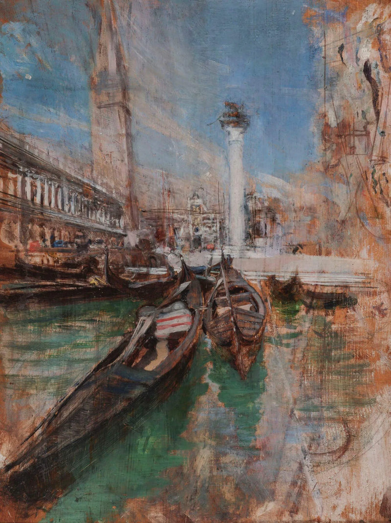 Gondole przed placem św. Marka - Giovanni Boldini