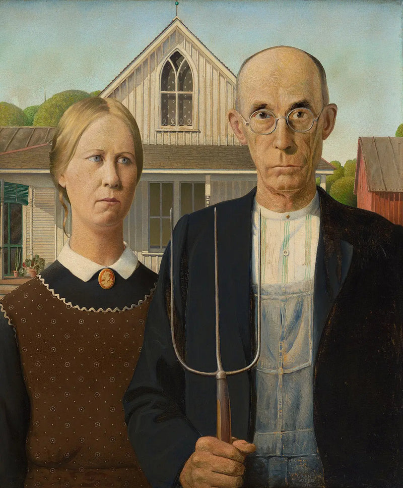 gotycki amerykański - Grant Wood