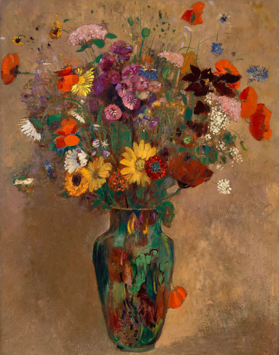 Wielki bukiet polnych kwiatów - Odilon Redon