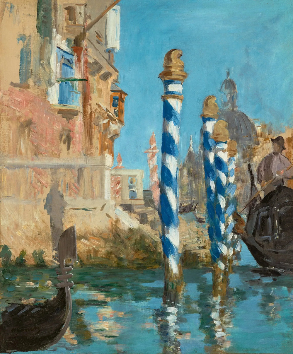 Grand Canal à Venise - Édouard Manet image 1 copie de tableau peinte à la main