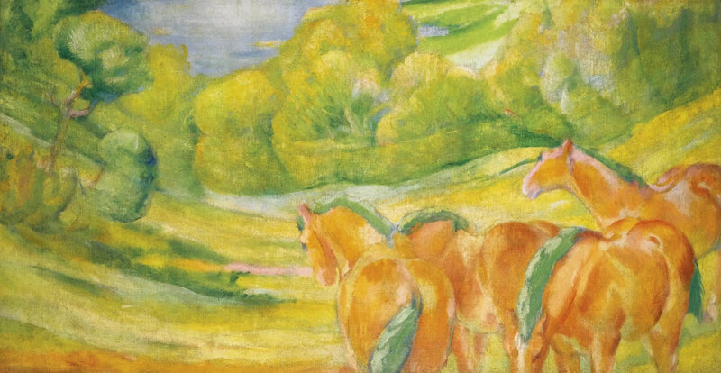 Wielki Krajobraz I - Franz Marc