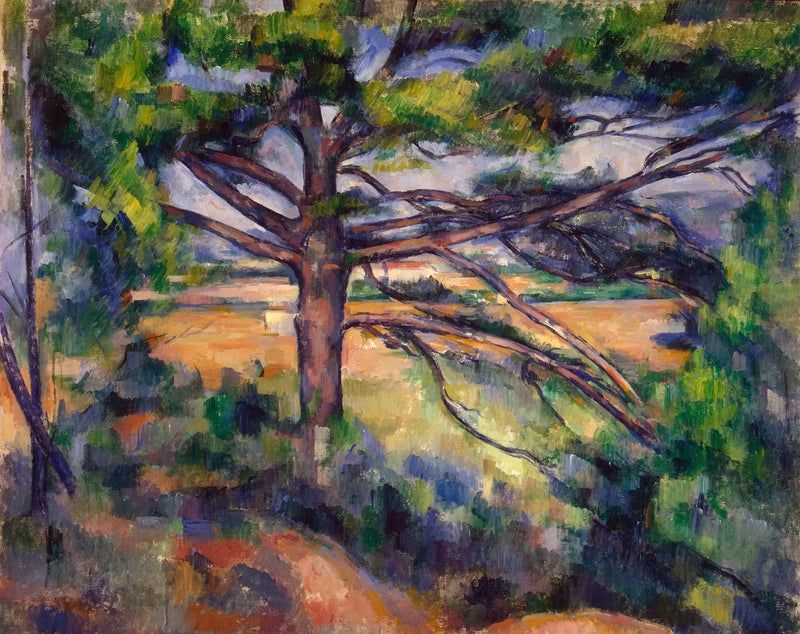 Wielka sosna i czerwone ziemie - Paul Cézanne