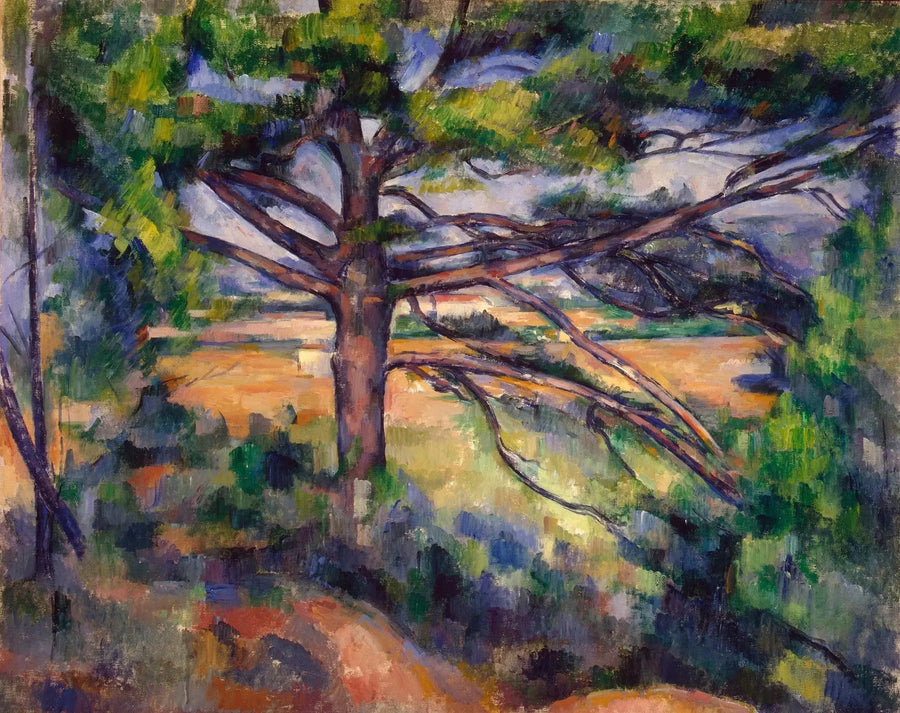 Wielka sosna i czerwone ziemie - Paul Cézanne