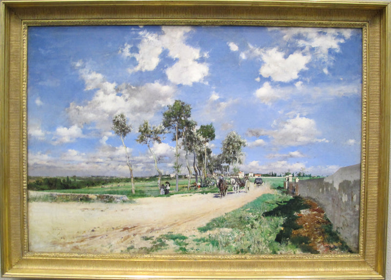 Ulica główna w Combs-la-Ville - Giovanni Boldini