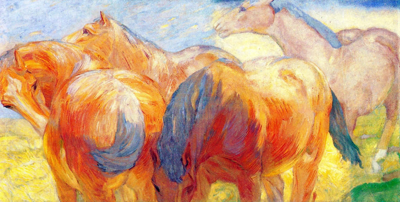 Wielki obraz konia Lenggries I - Franz Marc