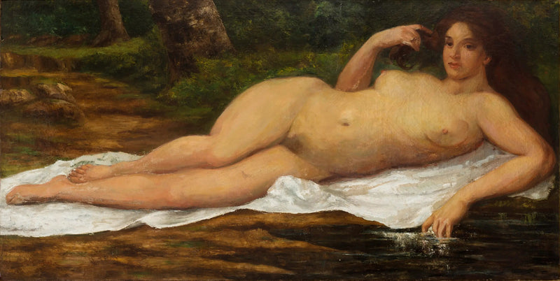 Wielka Pływaczka - Gustave Courbet