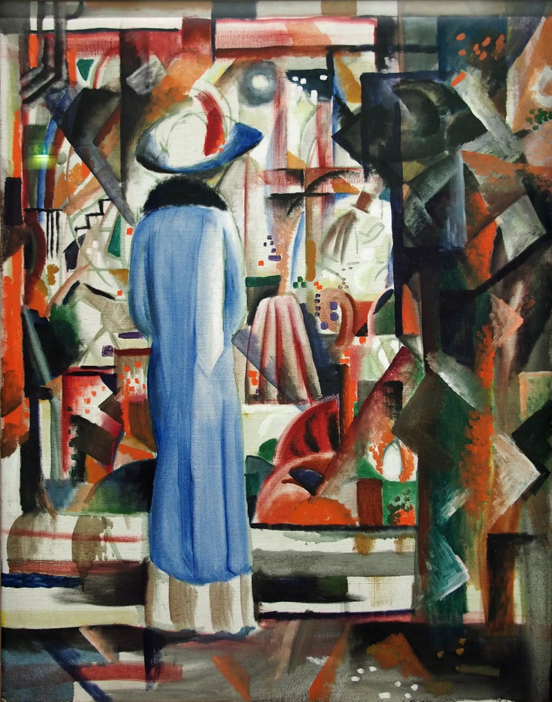 Wielka błyszcząca witryna - August Macke