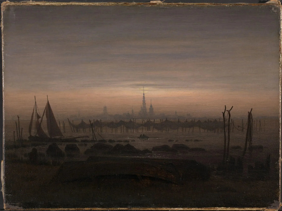 Greifswald w blasku księżyca - Caspar David Friedrich