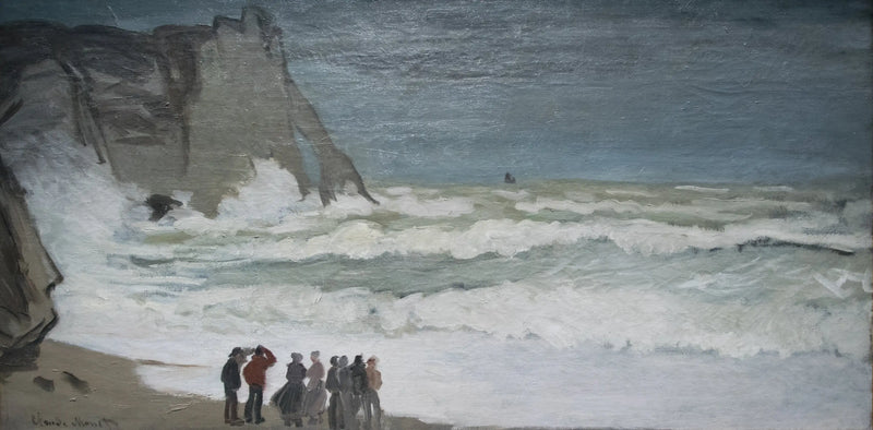 Wielkie morze w Étretat - Claude Monet