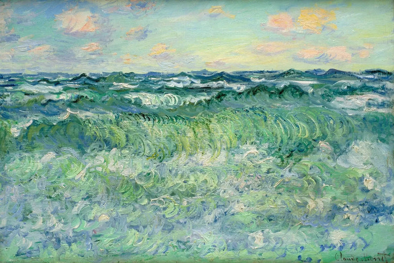 Duże morza w Pourville W1444 - Claude Monet