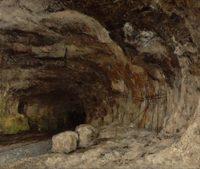 Jaskinia Sarrazine w pobliżu Nans-sous-Sainte-Anne - Gustave Courbet
