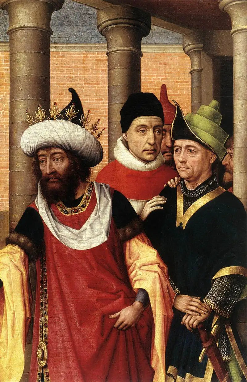 Grupa mężczyzn (fragment) - Rogier van der Weyden