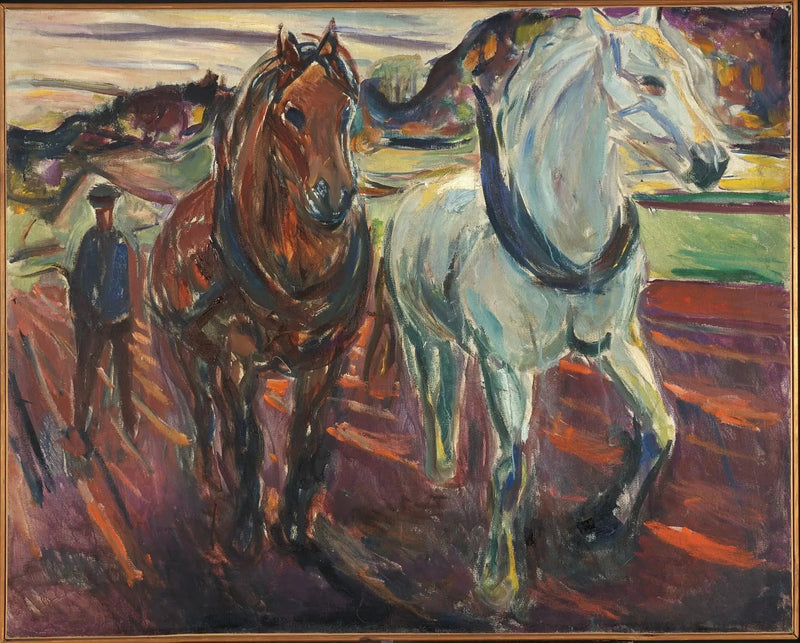 Grupa koni roboczych - Edvard Munch