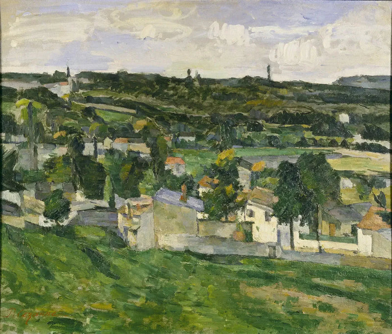Grupa domów, krajobraz Île-de-France - Paul Cézanne