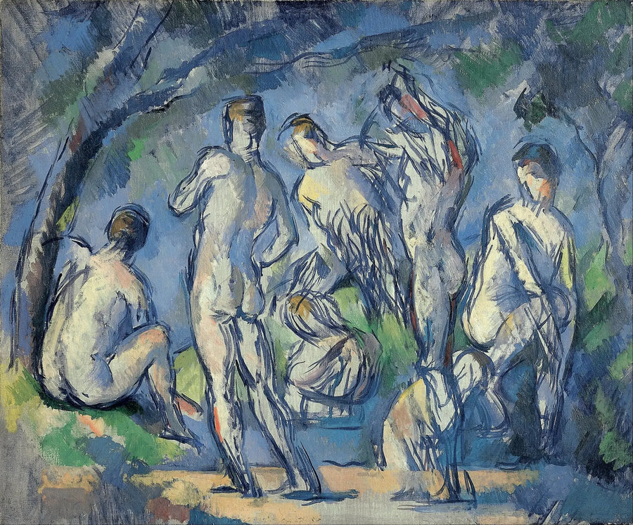 Grupa siedmiu kąpiących się - Paul Cézanne