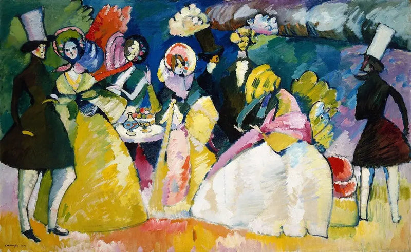 Grupa w krynolinach - Wasilij Kandinsky