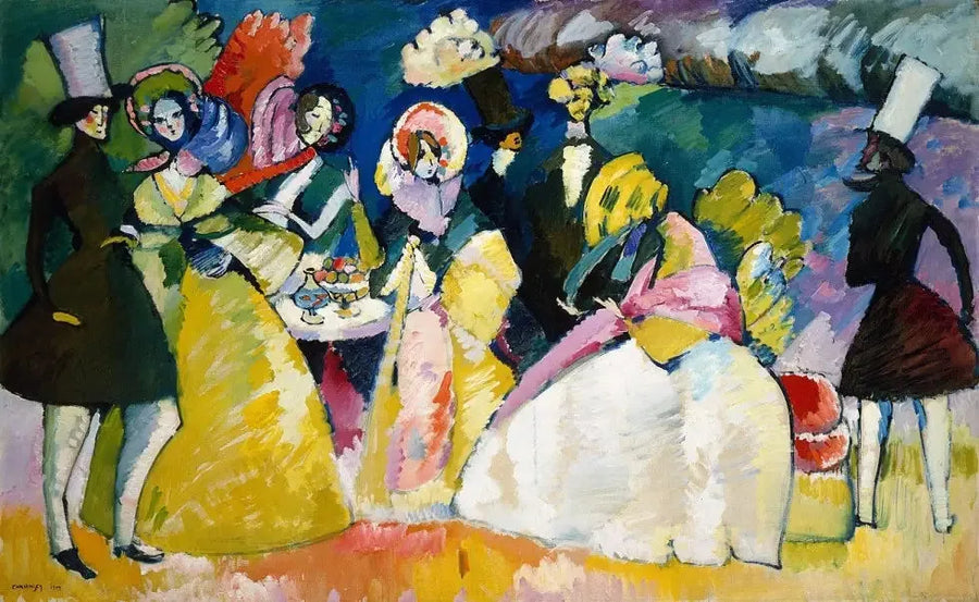 Grupa w krynolinach - Wasilij Kandinsky