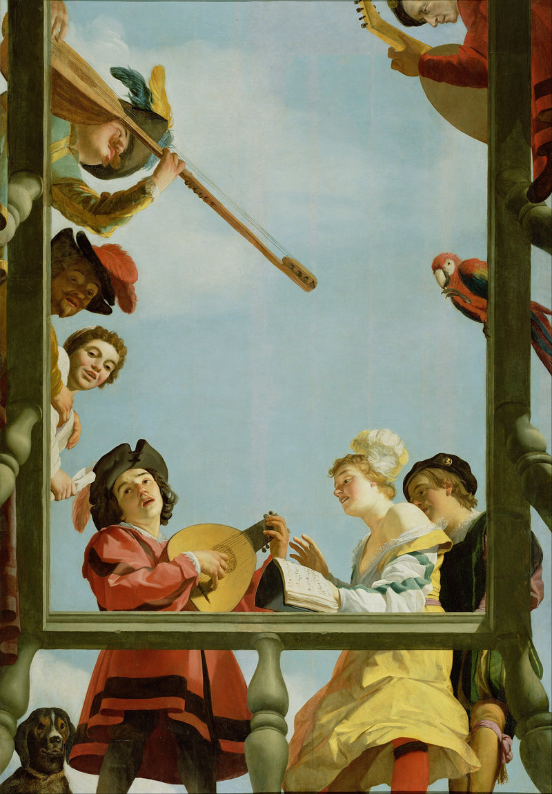 Zespół muzyczny na balkonie - Gerrit van Honthorst