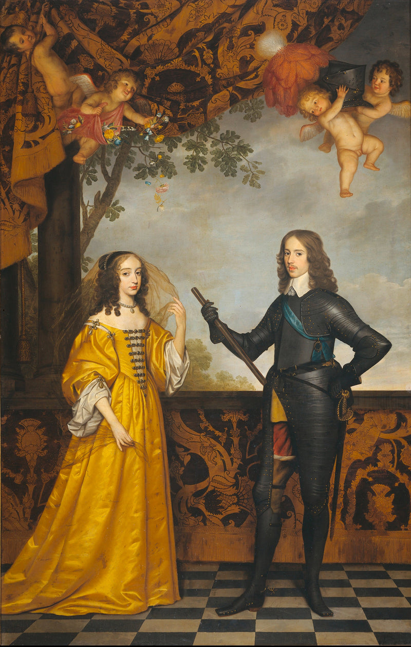 Guillaume II (1626-1650), książę Orange, i jego żona Marie Stuart (1631-1660) - Gerrit van Honthorst
