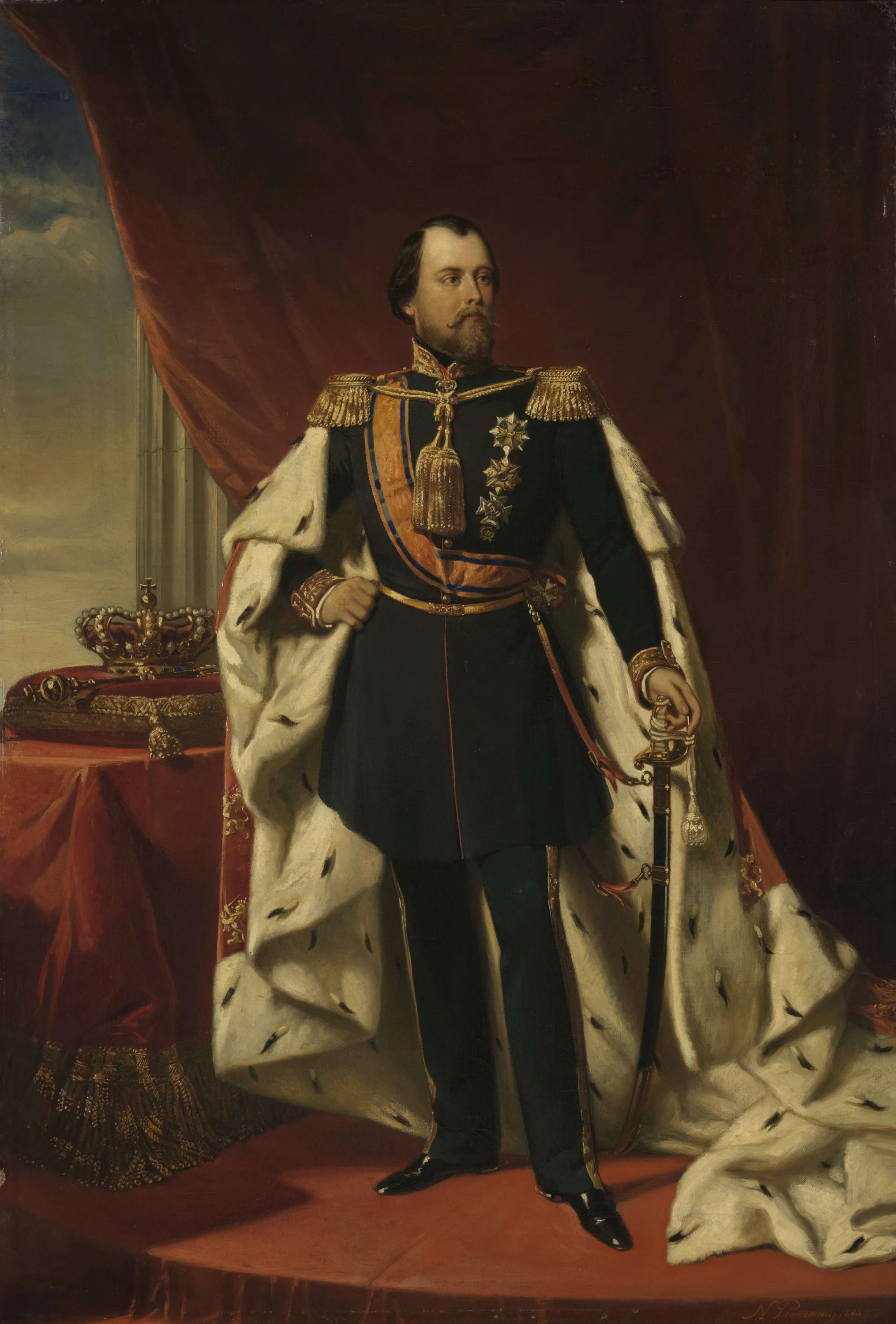 Guillaume III (1817-90), roi des Pays-Bas - Nicolaas Pieneman