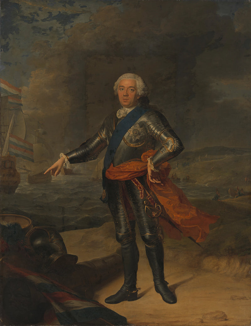 Guillaume IV (1711-51), prince d'Orange-Nassau. - Jacques-André-Joseph Aved