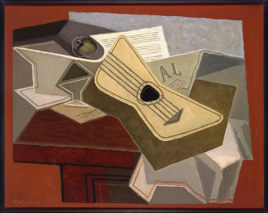 Gitara i dziennik - Juan Gris