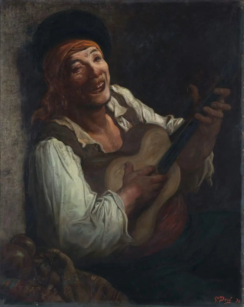 Gitarzysta - Gustave Doré