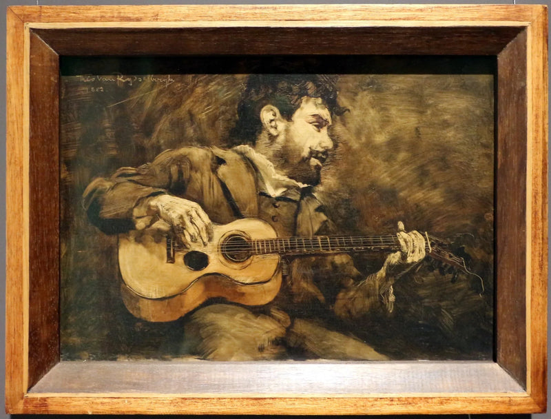 Gitarzysta - Portret hiszpańskiego malarza Darío de Regoyos - Théodore van Rysselberghe