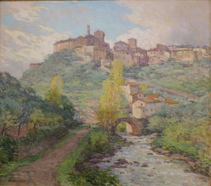 Domy na zboczu wzgórza, Pelago, Włochy - Willard Metcalf