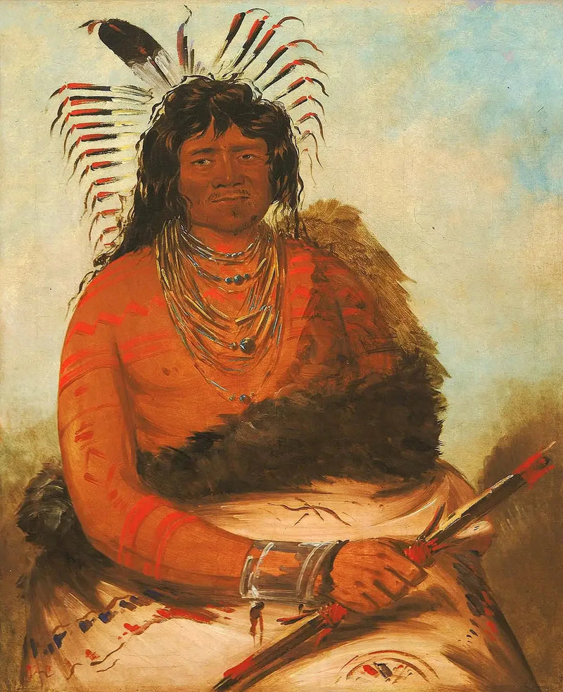 Háh-nee, bóbr, wojownik - George Catlin