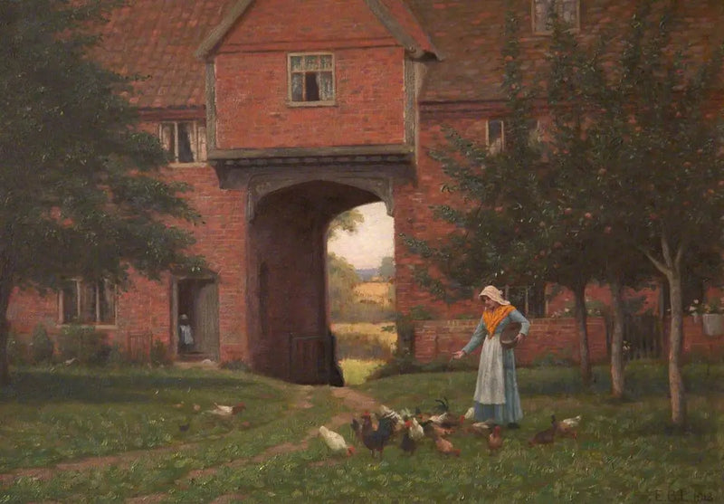 Hales Old Hall, Hales Green, niedaleko Norwich, Norfolk - Edmund Blair Leighton