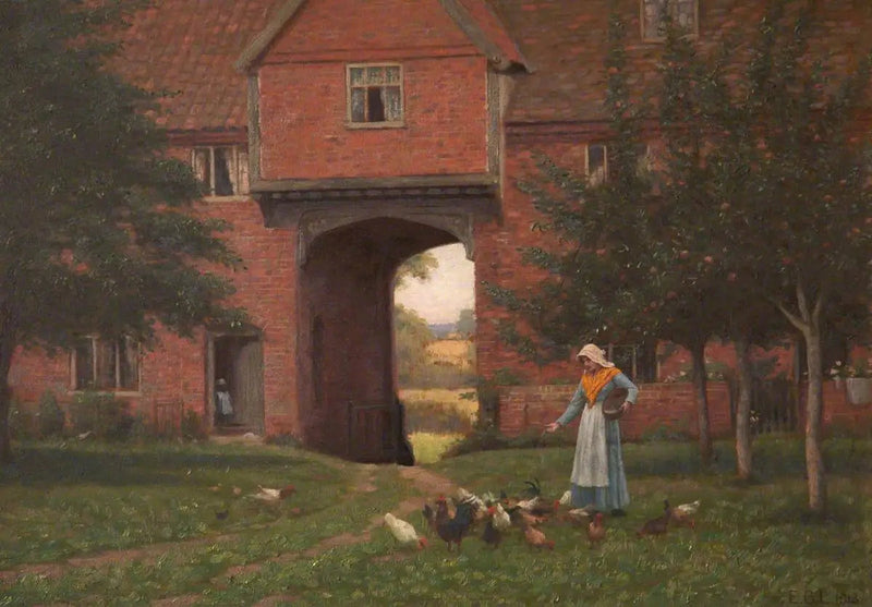 Hales Old Hall, Hales Green, niedaleko Norwich, Norfolk - Edmund Blair Leighton
