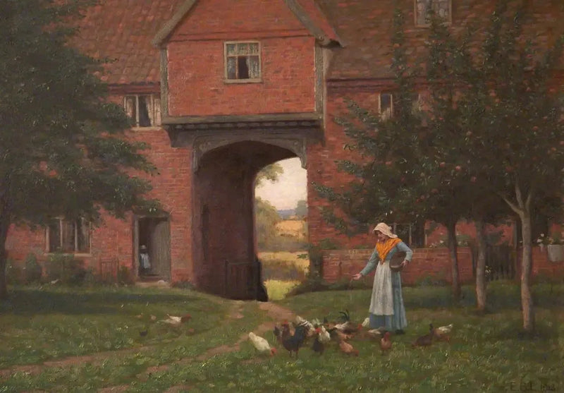 Hales Old Hall, Hales Green, niedaleko Norwich, Norfolk - Edmund Blair Leighton