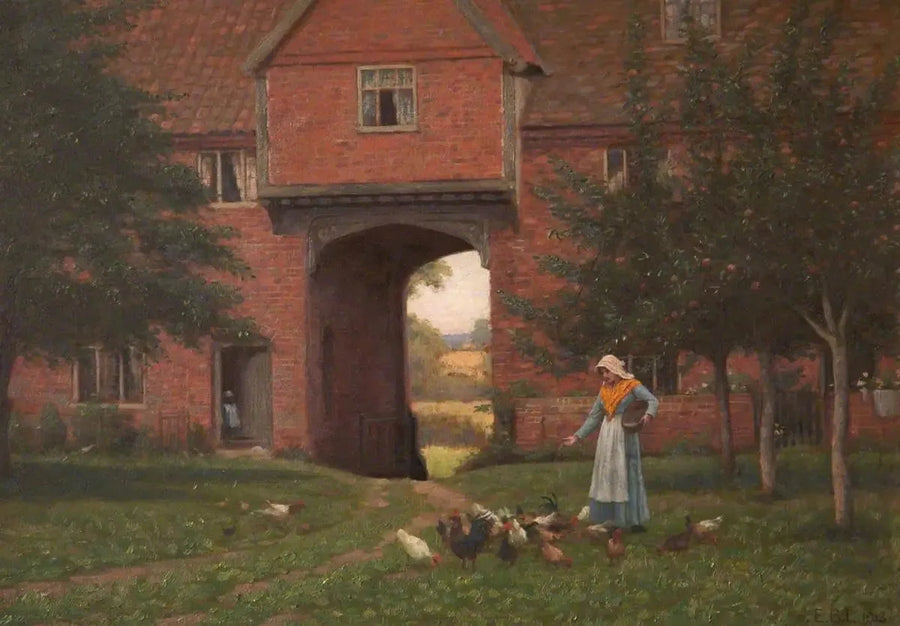 Hales Old Hall, Hales Green, niedaleko Norwich, Norfolk - Edmund Blair Leighton