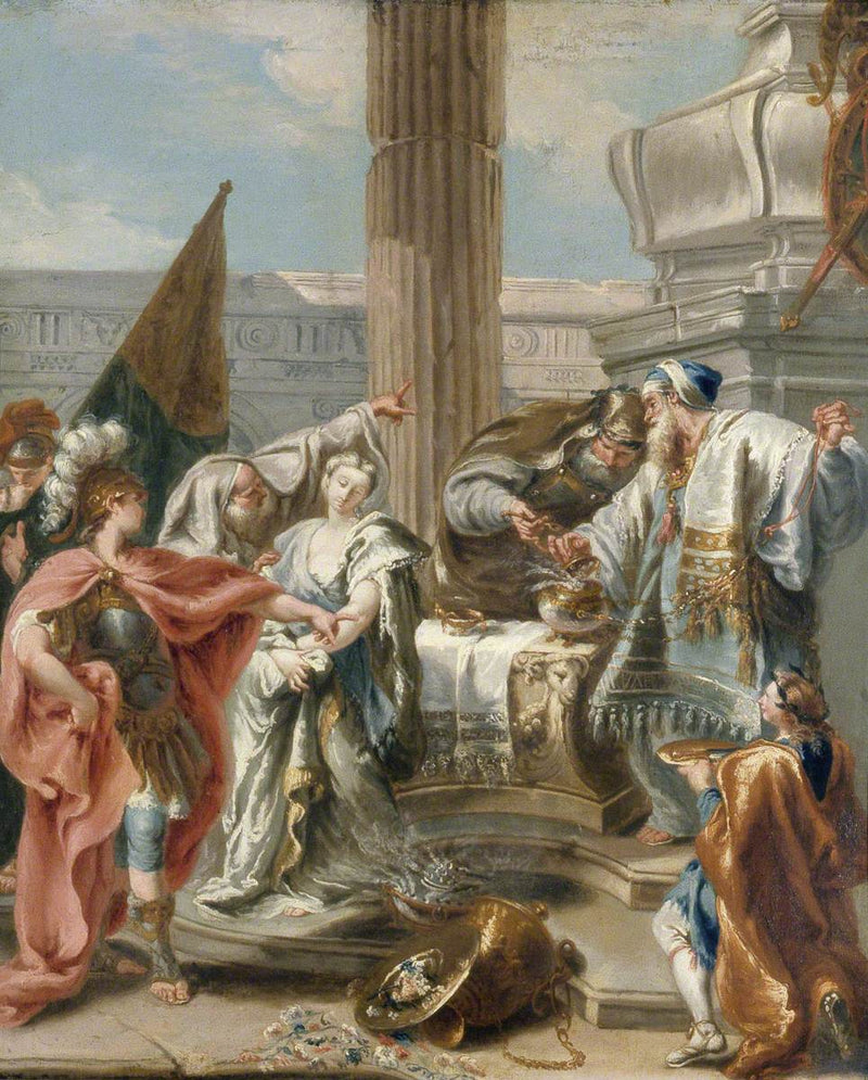 Haman, Ester i Assuérus - Giovanni Battista Pittoni