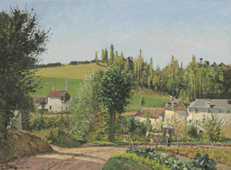 Osada w okolicach Pontoise - Camille Pissarro