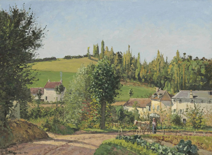 Osada w okolicach Pontoise - Camille Pissarro