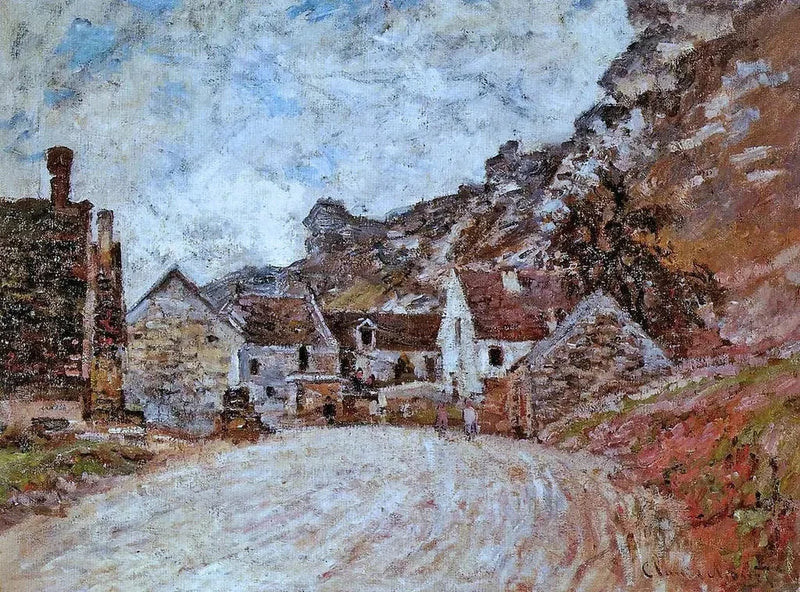 Hamlet of Chantemesle u podnóża skały W588 - Claude Monet