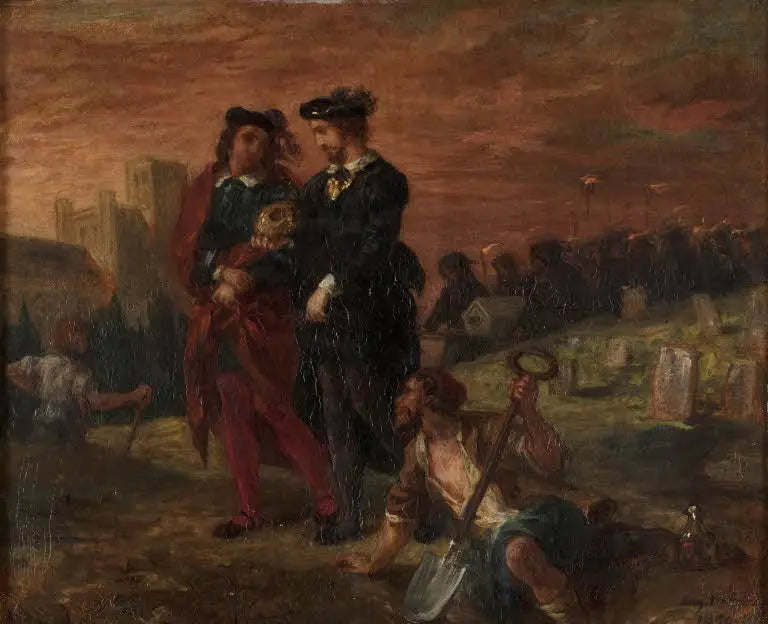Hamlet i Horacy na cmentarzu - Eugène Delacroix