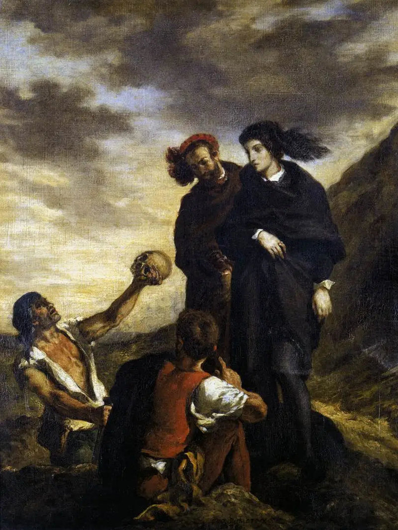 Hamlet i Horacy na cmentarzu - Eugène Delacroix