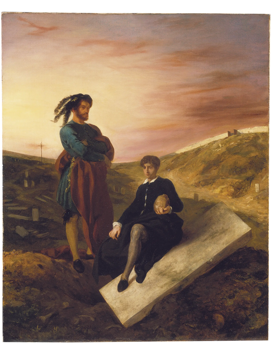 Hamlet i Horacy na cmentarzu - Eugène Delacroix